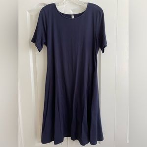 Navy cotton blend Dress XL